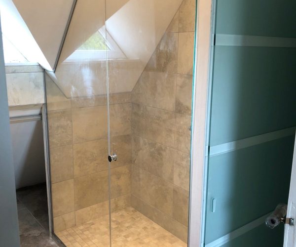 Douche nouvelle réalisation de séparateur en verre